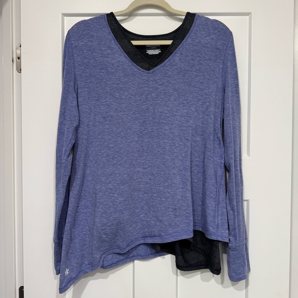 Women’s, Tek Gear On-The-Go Layered Long Sleeve Top Sz L - Picture 1 of 5